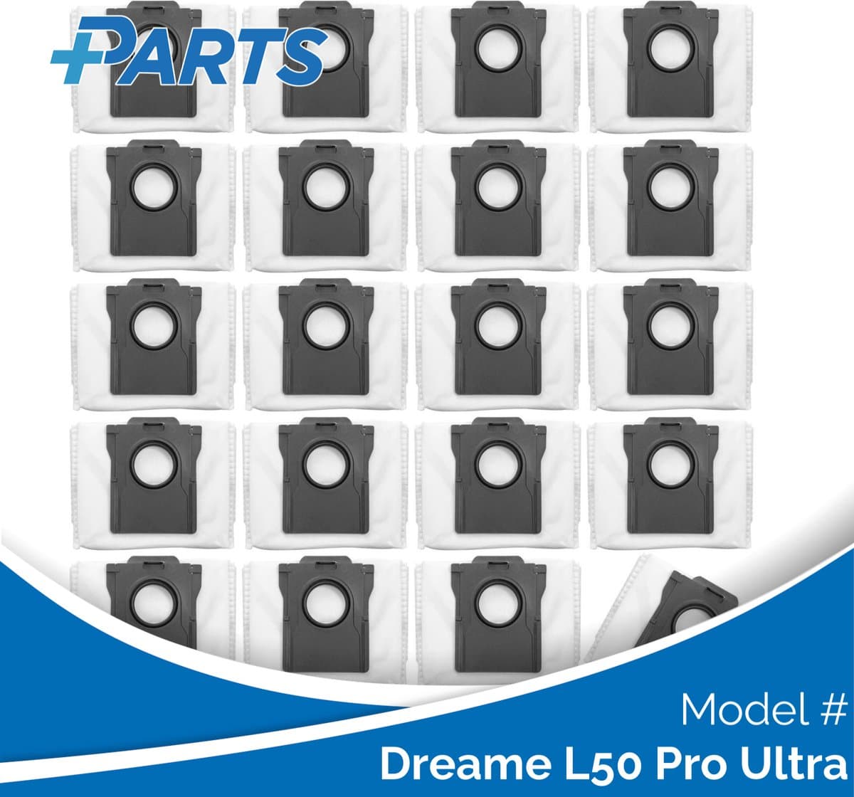Dreame L50 Pro Ultra Stofzakken (20 Stuks, Plus.Parts® alternatief voor RDB8) — afbeelding 1