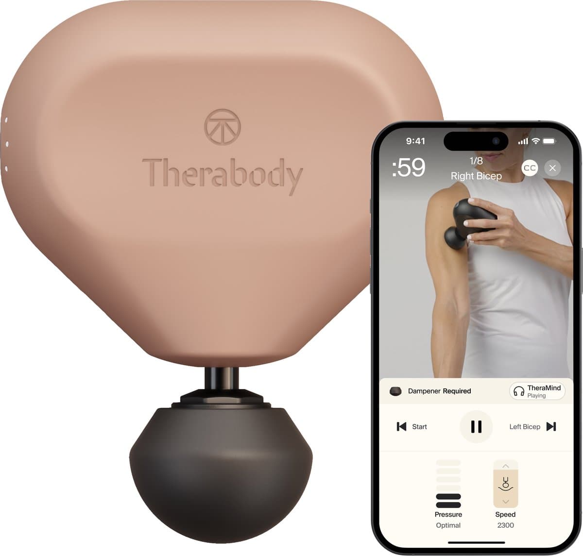 Therabody Theragun mini 3.0 - Massage Gun - 3 Opzetstukken - Draagbaar - Krachtig Massage Apparaat — afbeelding 1