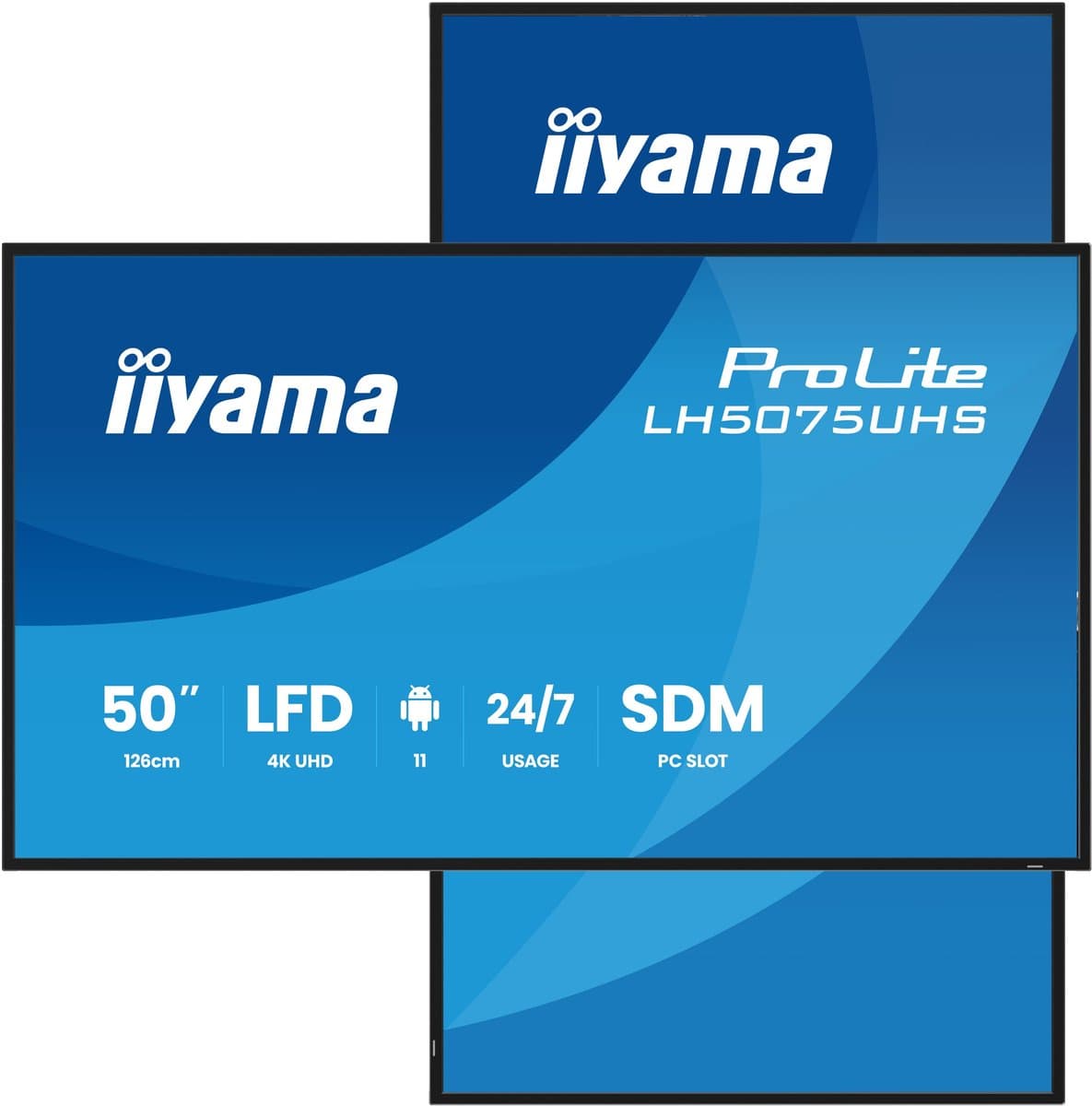 Monitor Iiyama LH5075UHS-B2AG 49,5" 4K Ultra HD — afbeelding 1