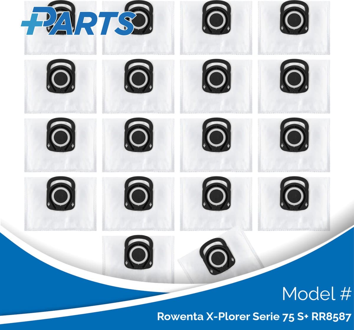 Rowenta X-Plorer Serie 75 S+ RR8587 Stofzakken (18 Stuks, Plus.Parts® alternatief voor ZR200540) — afbeelding 1