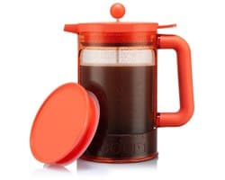 Bodum | Bean Cafetière voor ijskoffie / cold brew | Kunststof BPA-vrij | 1.5L | 12 kops | Rood