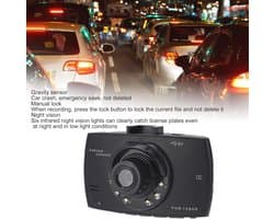 Dashcam Full HD 1080P met 170 Graden Kijkhoek en Automatische Loopfunctie