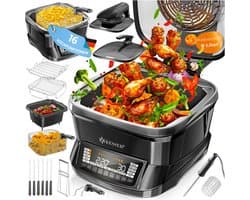 KESSER® Multicooker Airfryer 8L met 16 Kookfuncties Inclusief Stoomkoker, Rijstkoker, Grill Apparaat