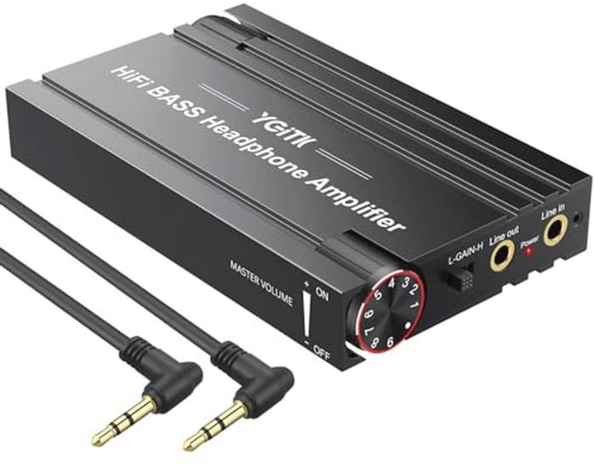 Hoofdtelefoonversterker voor HiFi Audio - Draagbare en Oplaadbare Stereo voor MP3, MP4, Telefoons en Computers — afbeelding 1