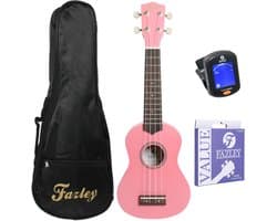 Sopraan Ukulele - Complete Starterset - Voor Beginners - Linde Body - Incl. Tas, Tuner, Draagriem, Standaard & Extra Snaren - Naturel