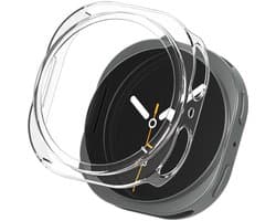 Screen protector - Geschikt voor Samsung Galaxy Watch 8 - 44 mm - Full Cover Hard Case / Beschermend Hoesje - Transparant