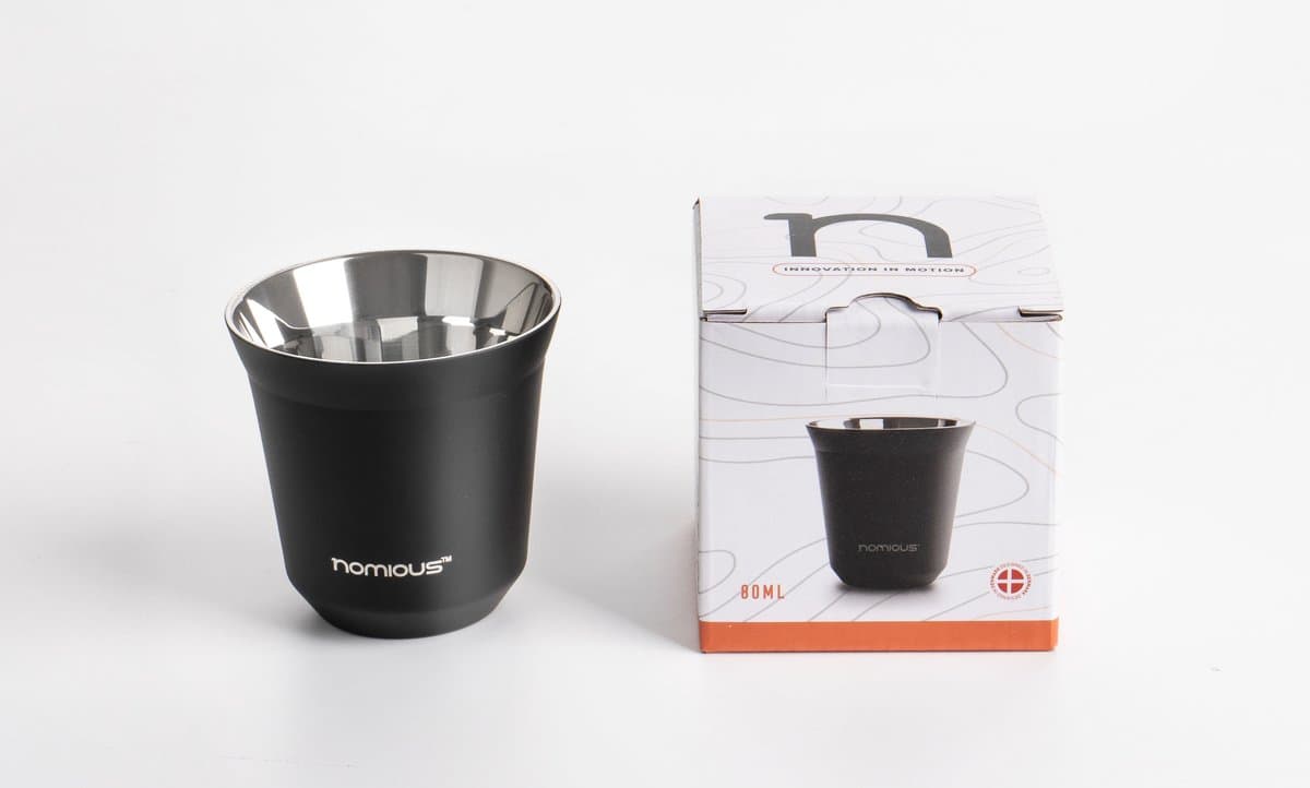 Nomious Prime Brew® Espressokopjes – 1 stuk – 80 ml – Premium RVS – Hittebestendig – Luxe & Duurzaam Design – Perfect voor Draagbare Espresso — afbeelding 1