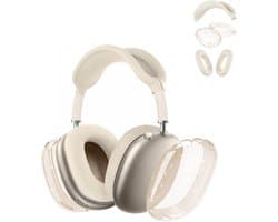 3-in-1 Transparante Siliconen Beschermhoes Set voor Draadloze Hoofdtelefoon