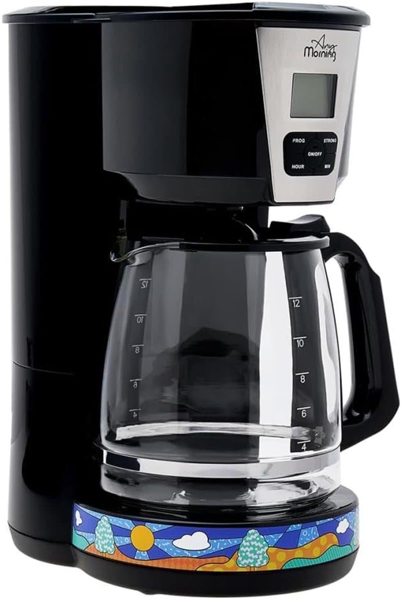 15 Cups Programmable Coffee Maker with Anti-Drip Function and Brew Strength Control — afbeelding 1