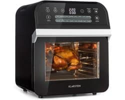 Heteluchtfriteuse met 12L inhoud, 16 programma's en draaispit - Vetarm Frituren en Grillen