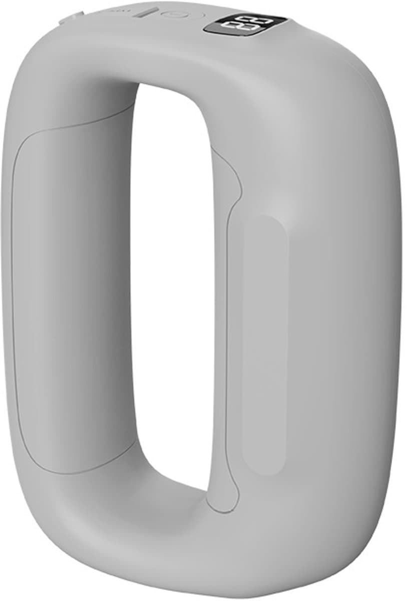 Massagepistool - Spiermassage Apparaat - Mini Massage Gun - Vibratie Massage Ring - Oplaadbare Massage Gun - LCD Display - 5 Standen - Stil - Grijs — afbeelding 1