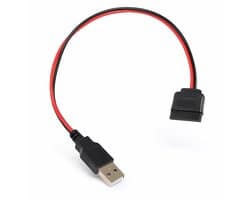USB naar SATA adapter - Voedingskabel schijf - Externe stroomvoorziening - Standaard compatibel - 30 cm