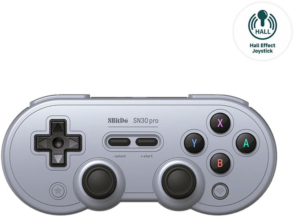 8BitDo SN30 Pro Gamepad Hall Effect Gray — afbeelding 1