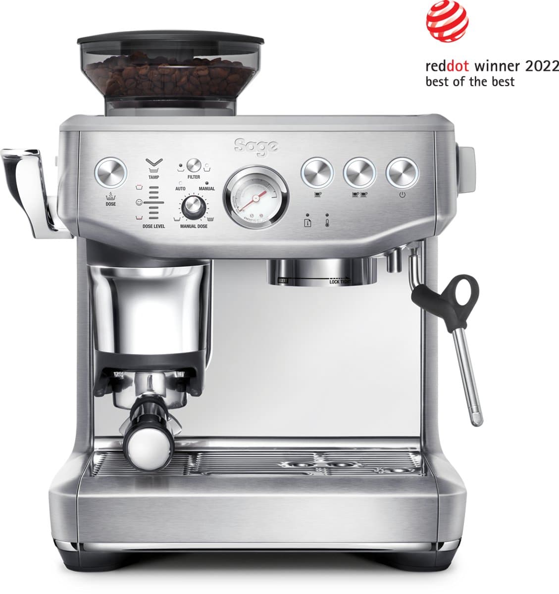 Sage the Barista Impress Stainless Steel SES876BSS - Pistonmachine - Assisted Tamping — afbeelding 1