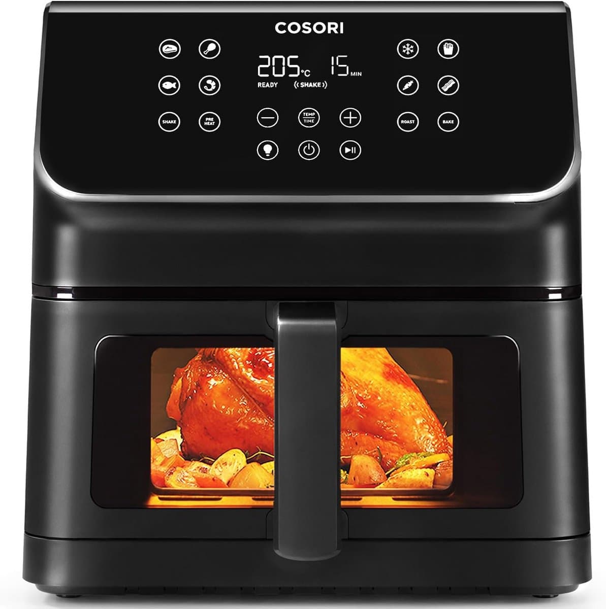 Luchtfriteuse 6,2 liter met venster, 12 functies en instelbare temperatuur 75-205 °C — afbeelding 1