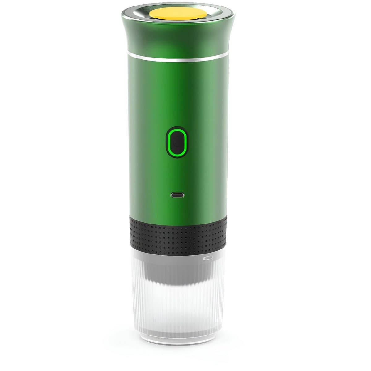 Draagbaar Koffiezetapparaat - Draadloos voor in de Auto - Espresso - Voor espresso, capsules, gemalen koffie - Cups - Oplaadbaar - voor Onderweg - Groen — afbeelding 1
