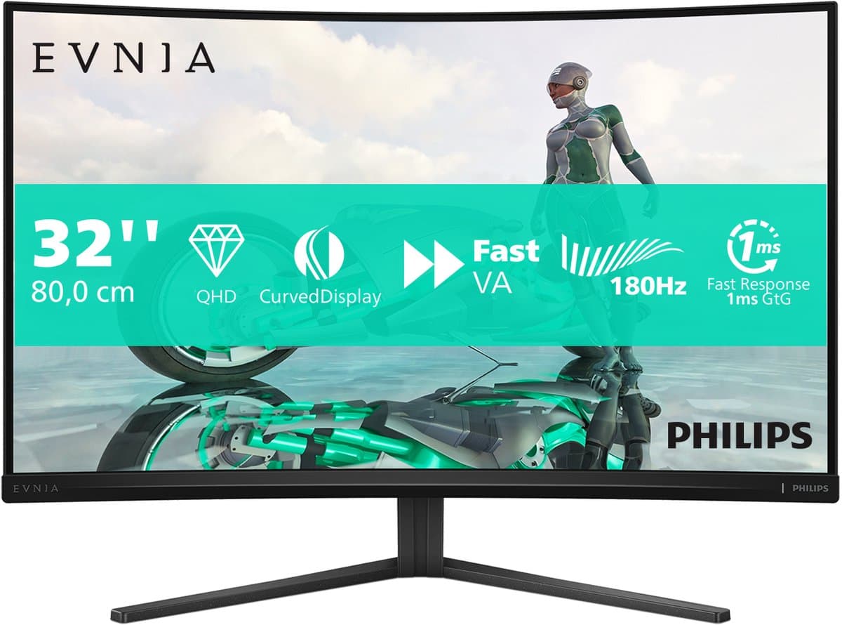 Philips Evnia 32M2C3500L/00 31.5'' Curved gaming monitor — afbeelding 1