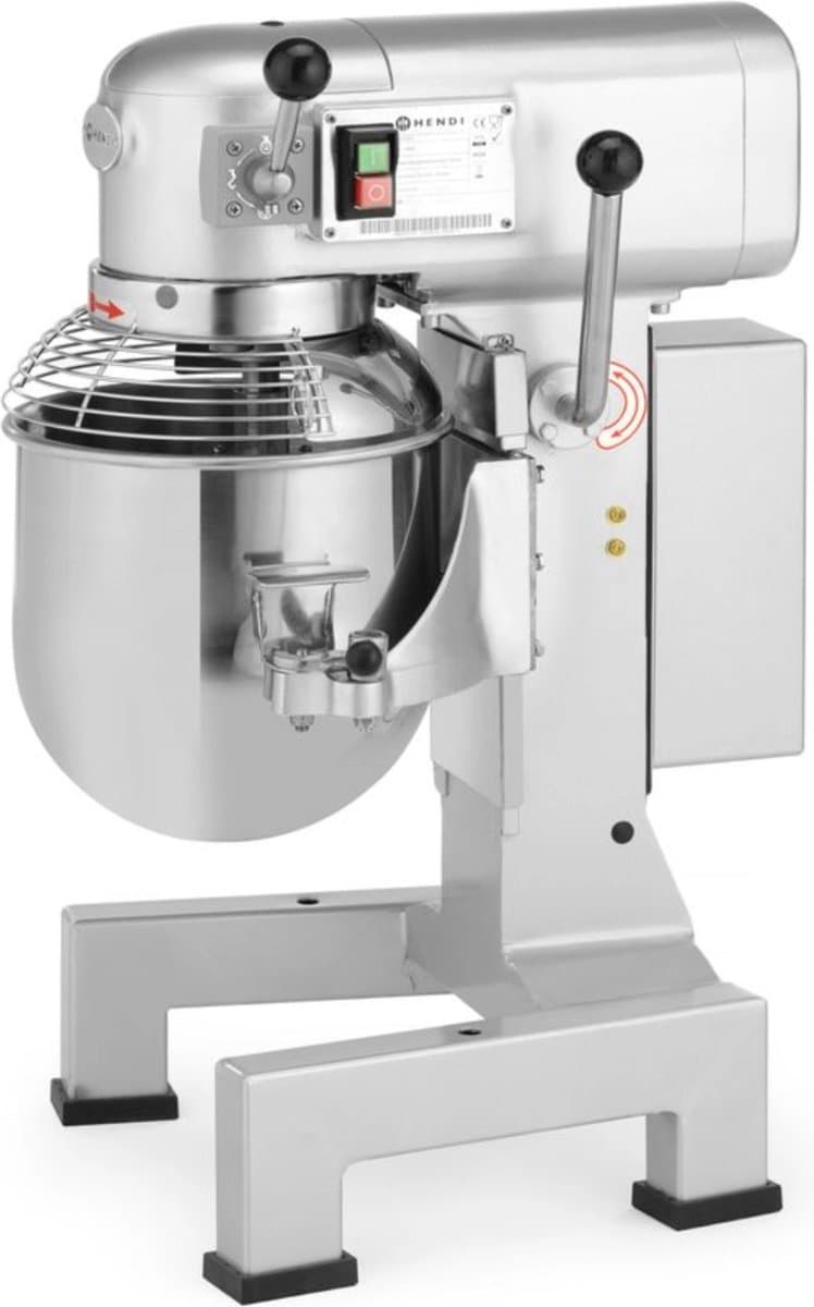 HENDI Planeetmixer – 10L – Gietijzeren behuizing – 3 snelheden – Inclusief accessoires — afbeelding 1