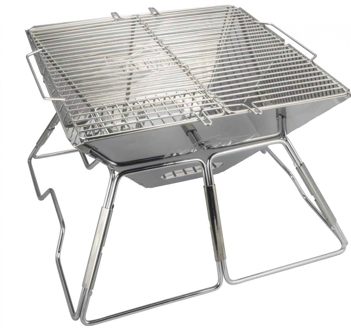 AceCamp BBQ grill opvouwbaar | Large stainless steel 42 x 42 x 27 cm — afbeelding 1