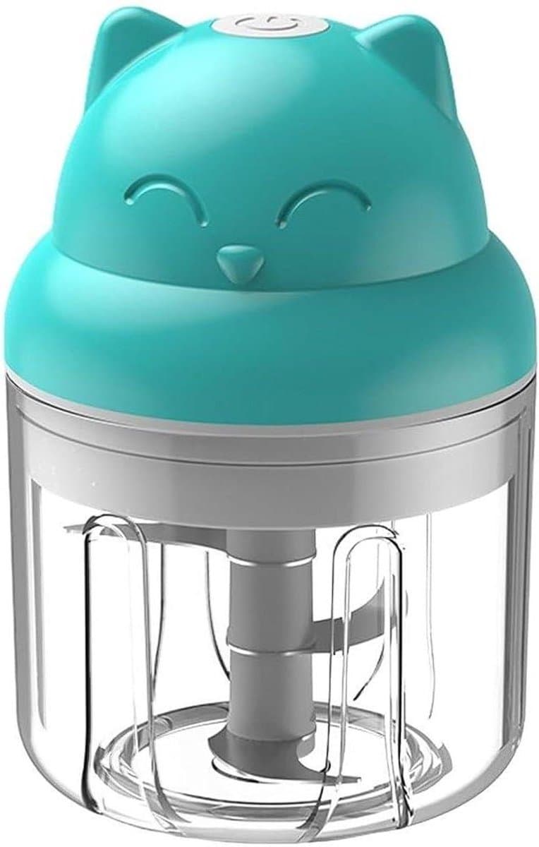 Mini Knoflook Chopper - Keukenmachine Hakker - Maaltijd Voorbereiding - Draadloos Opladen - 250ML Capaciteit - Groen — afbeelding 1