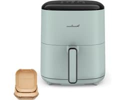 Heteluchtfriteuse - Airfryer - Gezond Koken - 10 Kookprogramma's - 5 Liter - Eucalyptus