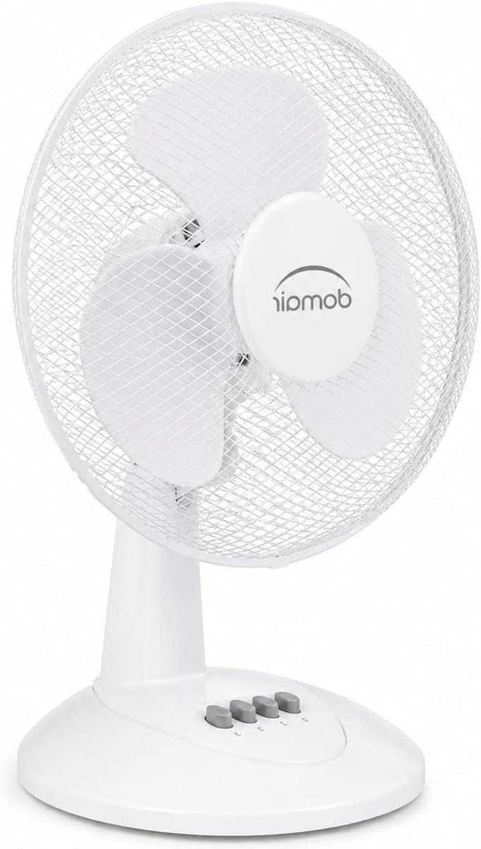 Tafelventilator - Persoonlijke Koeler - Kamertemperatuur Regelen - Verstelbare Kanteling - 40 cm - Wit — afbeelding 1