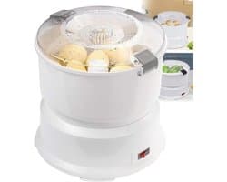 Elektrische Aardappelschilmachine - Automatische Schiller - Snel Groenten Schillen - 2-in-1 Functionaliteit - 1 kg Capaciteit - Wit