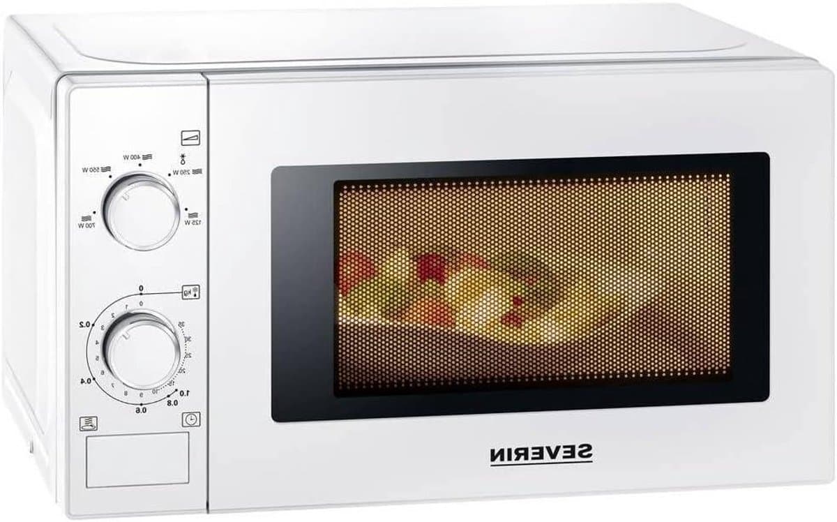 Magnetron - Oven Compacte oven - Snelle maaltijden bereiden - Roestvrij staal binnenkant - 20 Liter - Wit — afbeelding 1