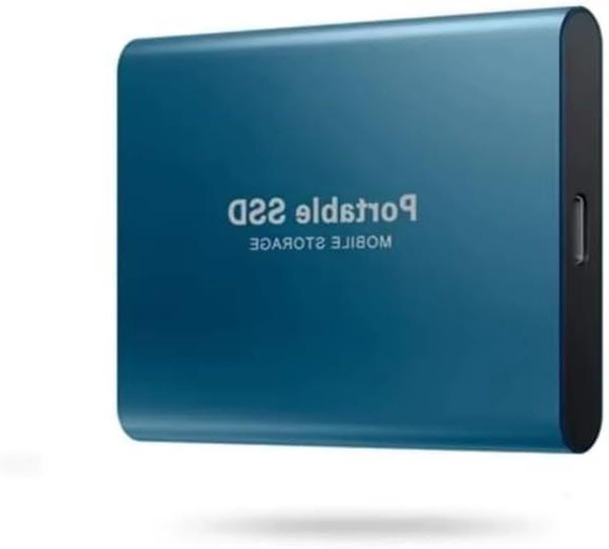 Externe SSD-harde schijf - Draagbare opslag - Bestanden Opslaan - Plug-and-play gebruik - 1 TB - Blauw — afbeelding 1