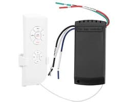 Dailygoody - Draadloze Plafondventilator - Afstandsbediening - Wandmontage - Universeel - Energiezuinig - Geschikt voor elke ruimte