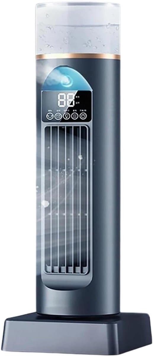 Torenventilator - Ventilator staand - Kamertemperatuur regelen - 6 snelheden - 34 cm hoog - Zwart — afbeelding 1