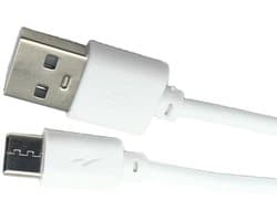 USB-C Laadkabel - Datakabel - Externe Harde Schijf - Snelle Gegevensoverdracht - 1 meter - Wit