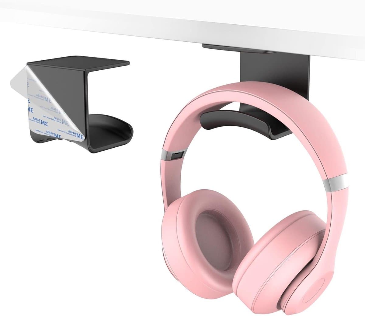 Universele hoofdtelefoonhouder voor aan de muur, sterke kleefband, ideaal voor gaming en bureaugebruik — afbeelding 1