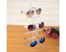 Transparante Sieradenstandaard voor Zonnebrillen, 5 Pairs Houder voor Plastic Monturen, Praktische en Duurzame Organiser voor Brillen en Sieraden