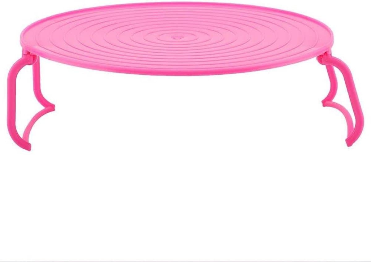 Magnetron Stoomrek - Dubbele Laags Tray - Maaltijden Opwarmen - Dubbele Laags Verwarming - 24x24x8 cm - Rood — afbeelding 1
