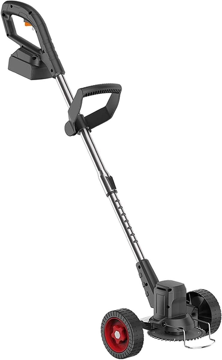 Snoerloze batterij grastrimmer Elektrische onkruideter, 21V draadloze grasmaaier Elektrische grasmaaier, voor het maaien van struiken Gazontuin Snoeien van onkruid Bloembomen — afbeelding 1
