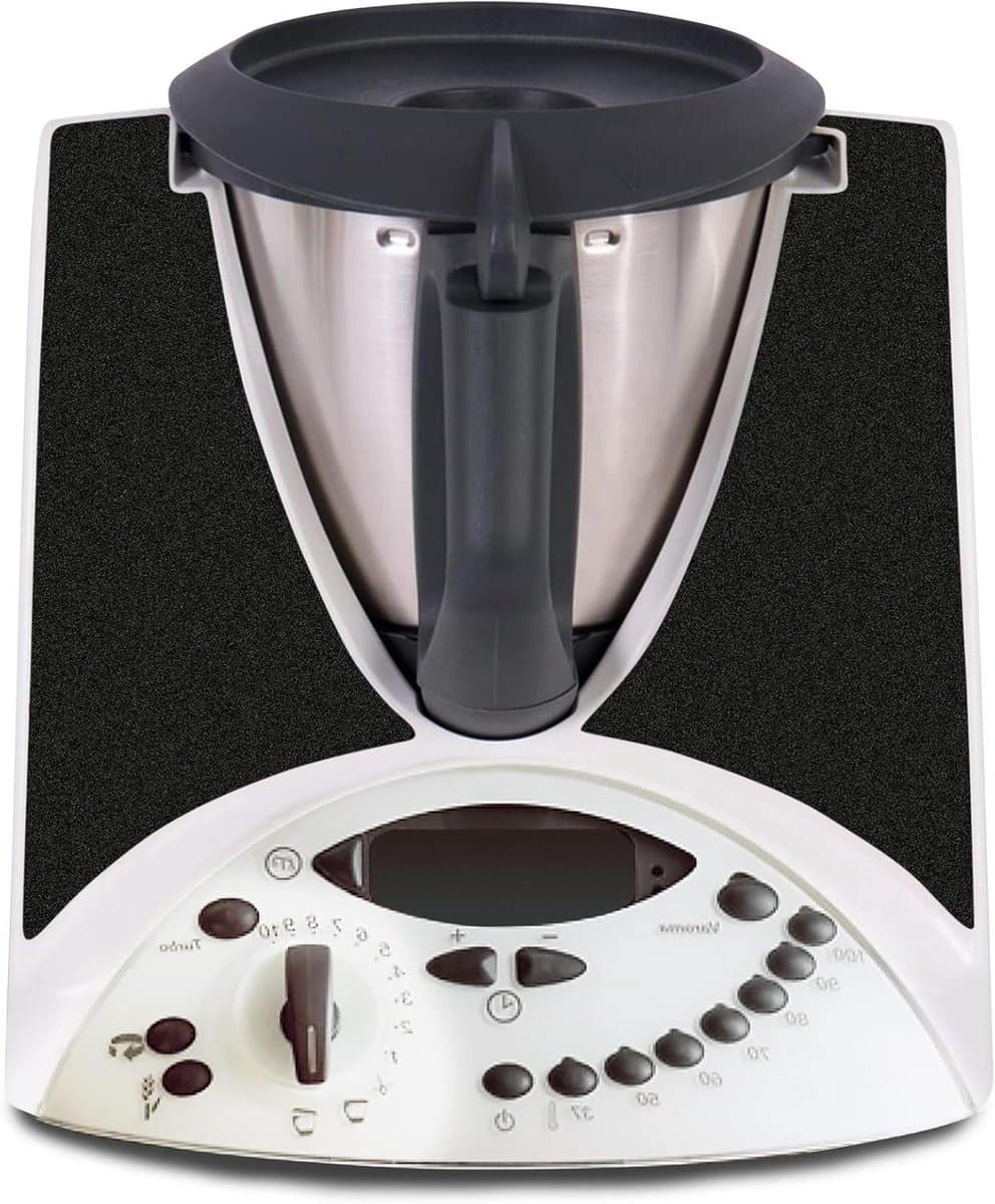 Keukenmachine Sticker - Decoratieve Plakfolie - Keuken Decoratie - Op Maat Gemaakt - 02 mm Dik - Glitter Zwart — afbeelding 1