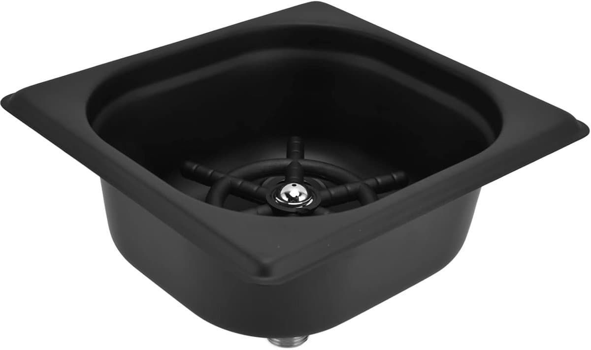 Glazenspoeler - Kopjeswasser - Snel Glazen Reinigen - Automatische Bediening - 17.6 cm Lengte - Zwart — afbeelding 1