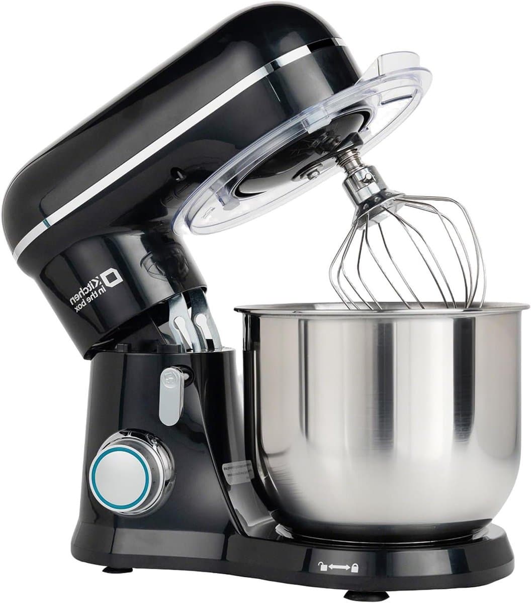 Keukenmachine - Mixer Deegmachine - Bakken Thuis - Krachtige Motor - 3.5 Liter Kom - Zwart — afbeelding 1