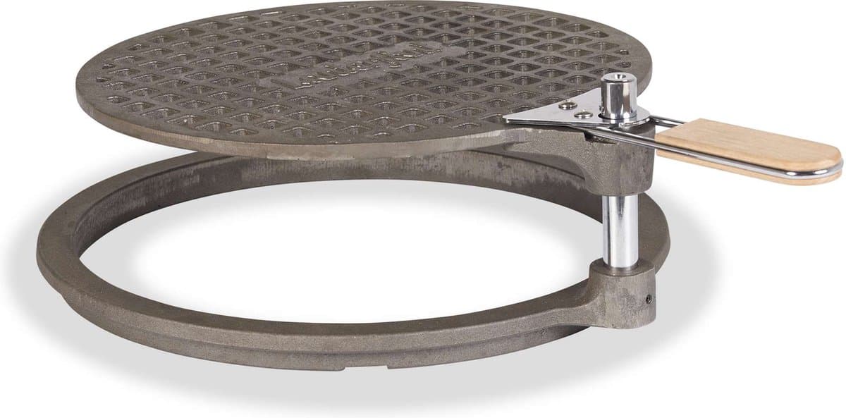 Lanterfant® Grillrooster Herman - Gietijzer - Hout - Draaibaar — afbeelding 1