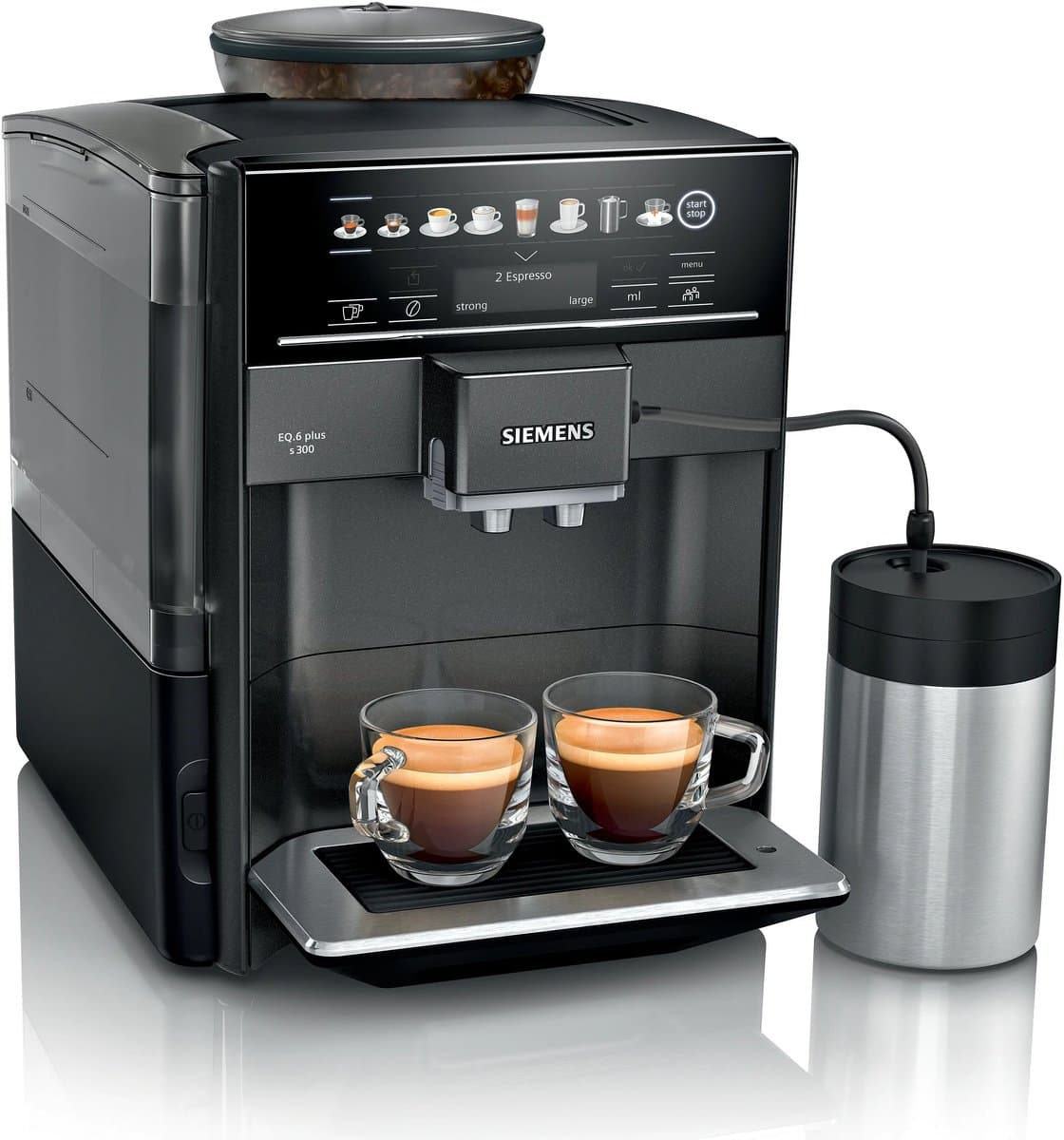 Siemens TE653M19RW EQ6 plus s300 Volautomatische koffiemachine met bonen — afbeelding 1