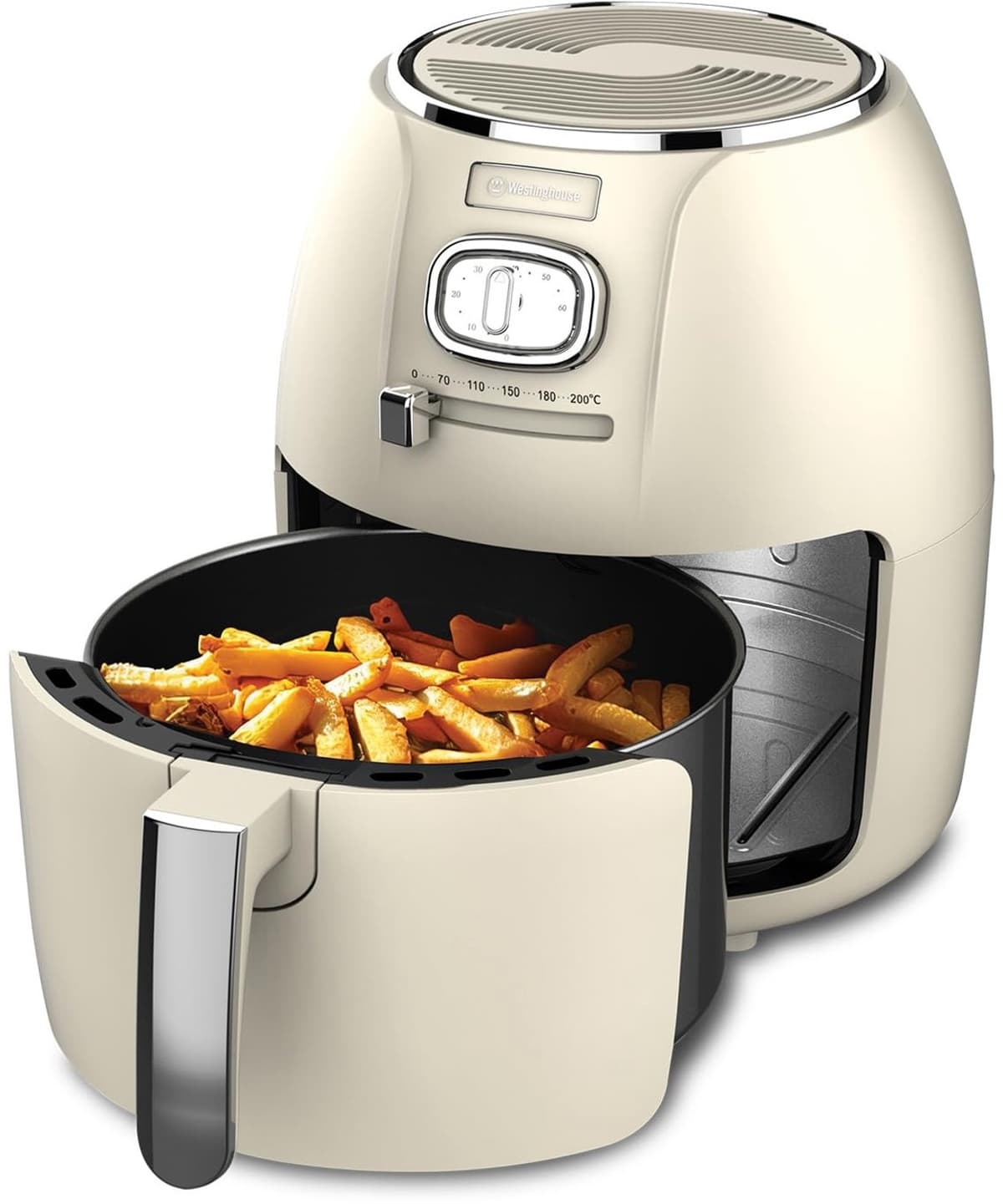 Retro Airfryer - 4 L met digitale timer - Wit — afbeelding 1