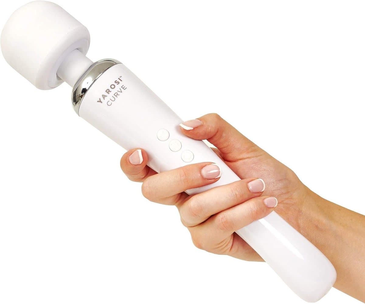 SnelShoppen - Draadloze massagestaaf met sterke therapeutische vibratiekracht, ideaal voor spierpijn en herstel na training, USB-oplader, Curve design — afbeelding 1