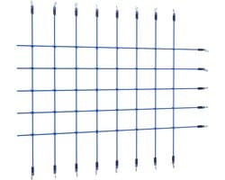 Klimnet voor kinderen, outdoor speelnet, blauw, 200 x 150 cm