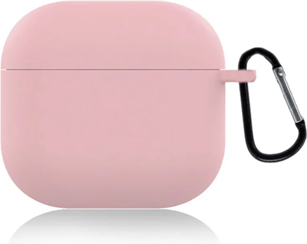 ShieldCase Siliconen Hoesje Geschikt voor Airpods 4 - Siliconen Case voor Apple Airpods 4 Case Hoesje - Lichtroze — afbeelding 1