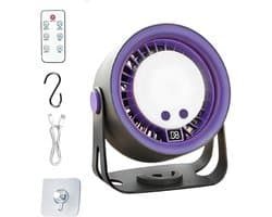 Bureauventilator met Licht - Ventilator Tafel - Koelen en Verlichten - 2-in-1 Apparaat - 16 cm Hoog - Wit