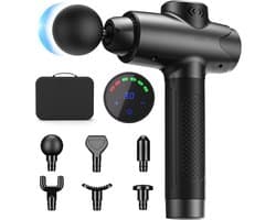SnelShoppen - Massagepistool Diepe Weefselmassage, Stille Spierpercussie voor Rug, Nek en Hoofd met 30 Snelheidsinstellingen, LED Touchscreen en 10 Ve