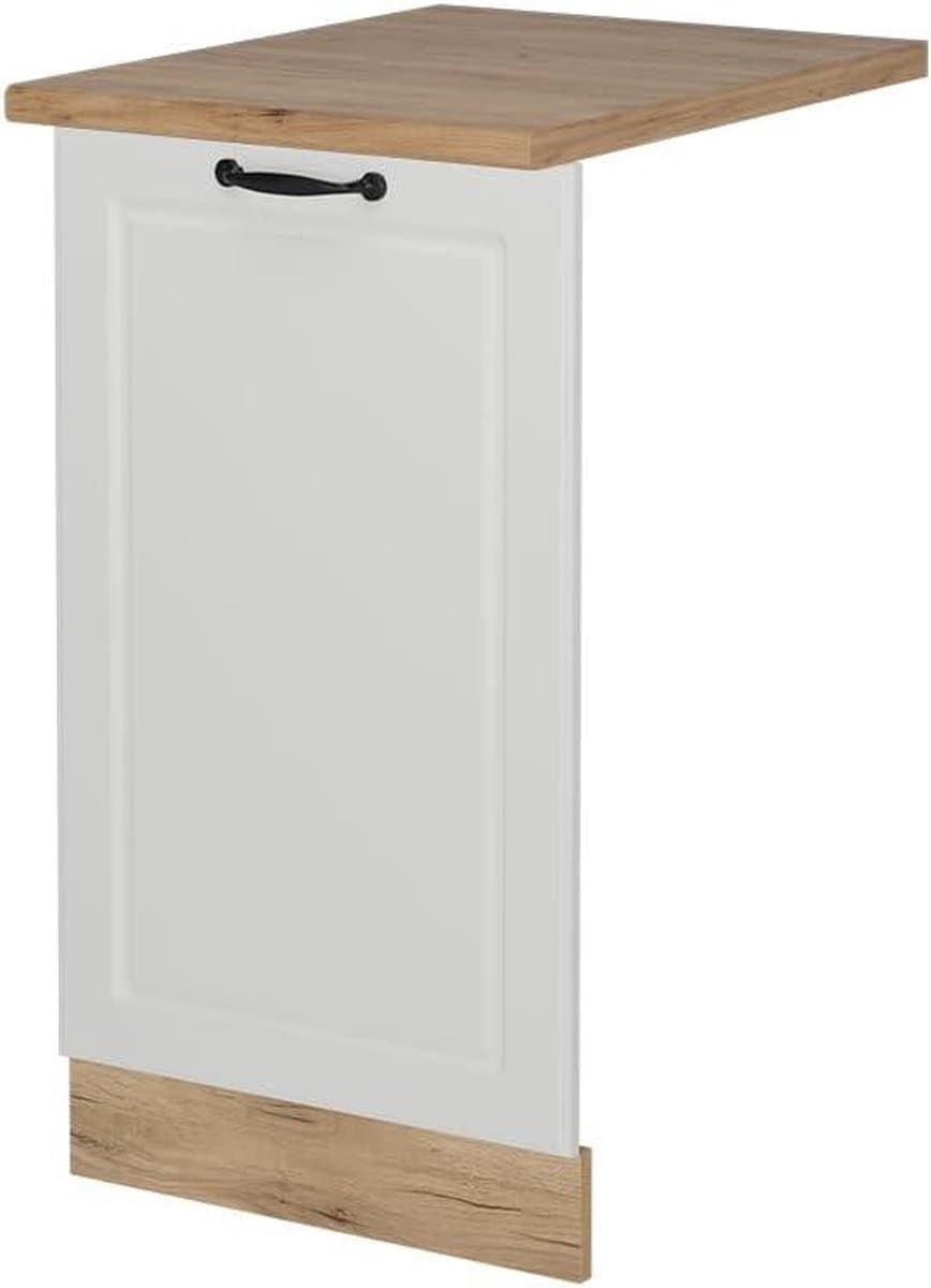 Vaatwasserfrontpaneel - Paneel vaatwasser Keukenfront - Keuken Integratie - Perfect Geïntegreerd - 45 cm - Wit Landhuis — afbeelding 1