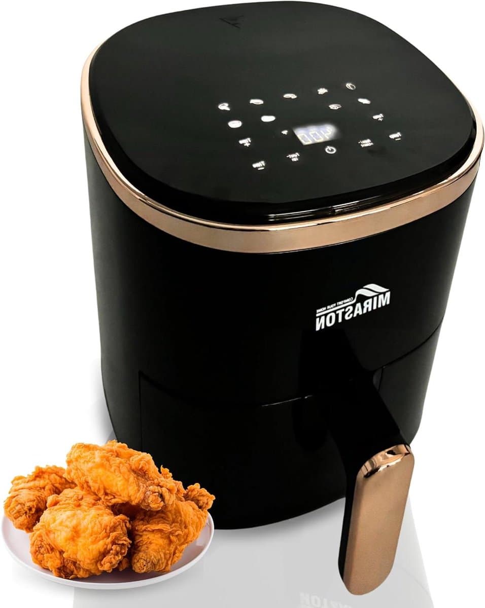 Compacte Airfryer - Heteluchtfriteuse - Gezond Koken - 9-in-1 Functies - 36 Liter - Zwart — afbeelding 1