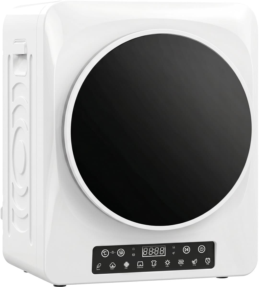 Sogiol® Kompakte Wasdroger - 5kg - Afvoerdroger met Touchscreen - 1000 W - timer en temperatuurinstellingen - wit — afbeelding 1